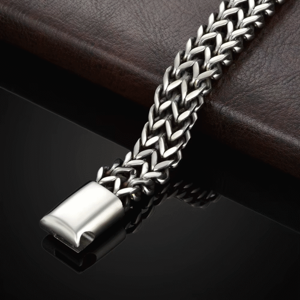 Magnetic Buckle Stainless Steel Bracelet for Men Stylish Design