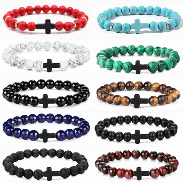 Natural Stone Beaded Bracelet for Men & Women | Couple Jewelry