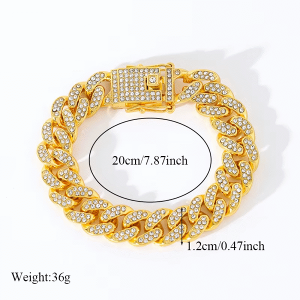 Trendy Stainless Steel Women’s Chain Bracelet with Lobster Clasp - Image 2