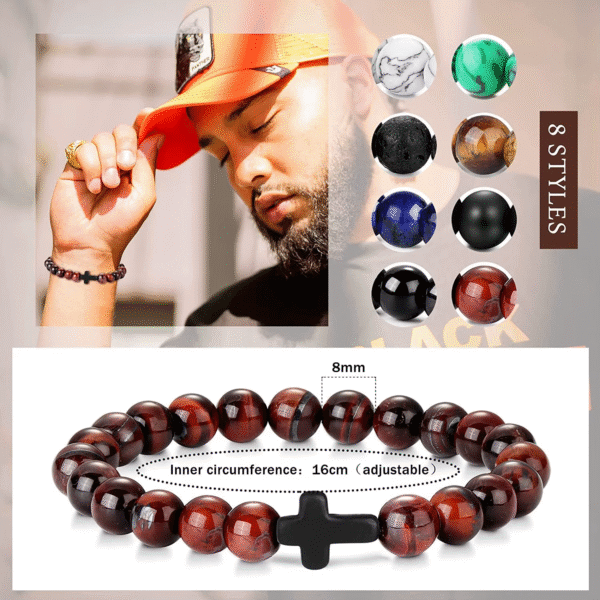 Natural Stone Beaded Bracelet for Men & Women | Couple Jewelry
