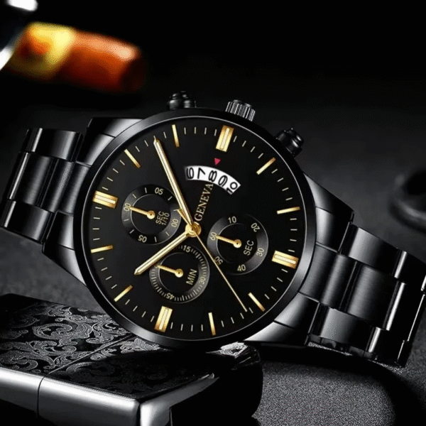 Men’s Stainless Steel Quartz Watch