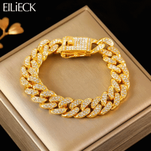 Trendy Stainless Steel Women’s Chain Bracelet with Lobster Clasp