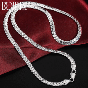 DOTEFFIL 925 Sterling Silver Chain Necklace Bracelet