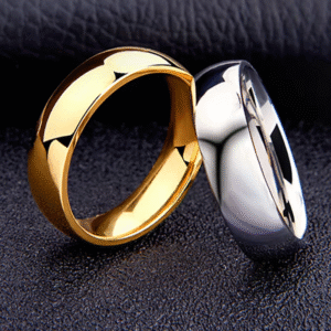 unisex 6mm titanium wedding ring