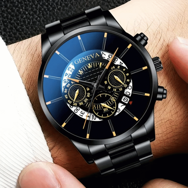 Men’s 3-Piece Quartz Watch Stainless Steel - Image 4