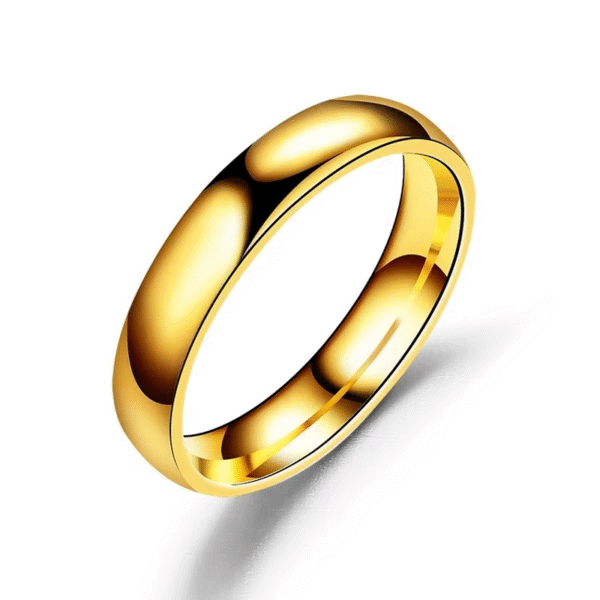 Unisex 6mm Titanium Wedding Ring Stainless Steel - Image 3