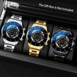 men’s 3-piece quartz watch set