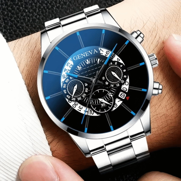 Men’s 3-Piece Quartz Watch Stainless Steel - Image 2
